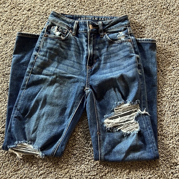 American Eagle mom jeans size 000 - Picture 2 of 5